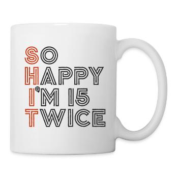 30e anniversaire 30e anniversaire dire drôle - Mug blanc - blanc - Droite