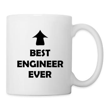 Le meilleur ingénieur - Mug blanc - blanc - Droite
