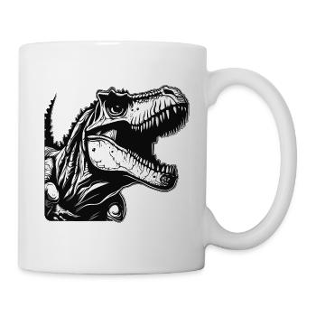 Dinosaure / Animal / Préhistorique / Reptile / Garçons - Mug blanc - blanc - Droite