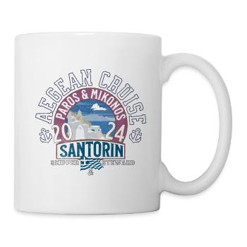 AEGEAN CRUISE Santorini - Mug - white - Right