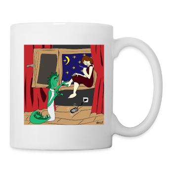 Petit Dragon Amoureux - Mug blanc - blanc - Droite