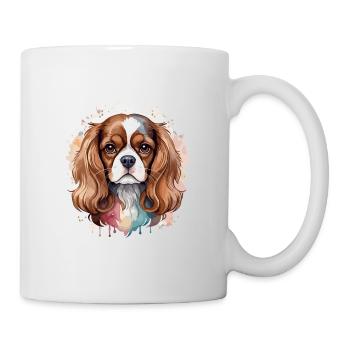Cavalier King Charles Spaniel, Chien, Canine, Mignon - Mug blanc - blanc - Droite