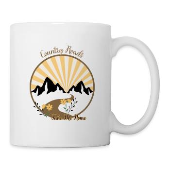 Country Roads - Tasse - Weiß - Rechts