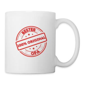 Bester Opa - Tasse - Weiß - Rechts