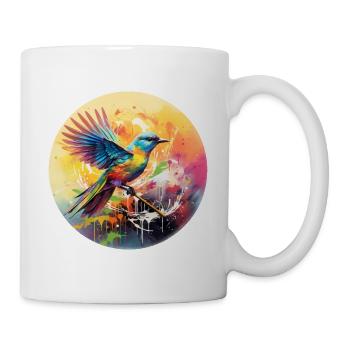 Vogel Singvogel Geschenk für Vogel Fans Natur - Tasse - Weiß - Rechts