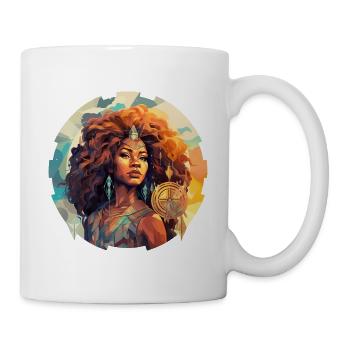 Portrait Woman Africa Power Gift Africa Fans - Mug - white - Right