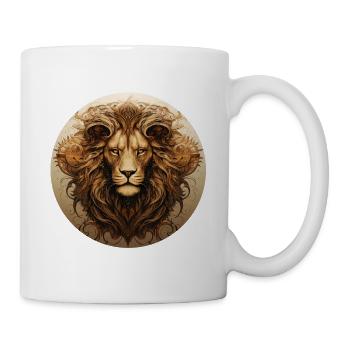 Lion majestueux, Roi des animaux Cadeau Lion - Mug blanc - blanc - Droite