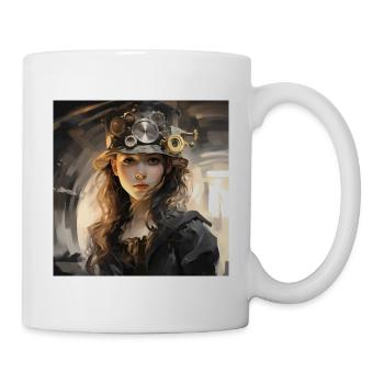 sherlock GIRL Steam punk - Mug blanc - blanc - Droite