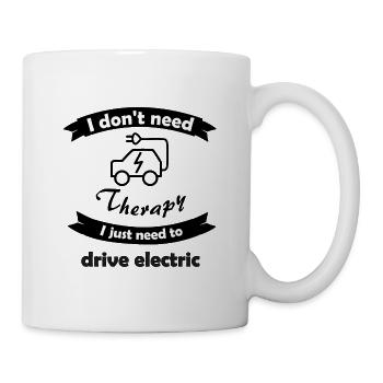 Driving electric cars - Mug - white - Right