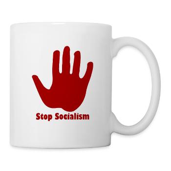 Das Ende des Sozialismus - Tasse - Weiß - Rechts