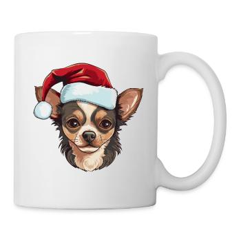 Chihuahua Dog Christmas Head - Mug - white - Right