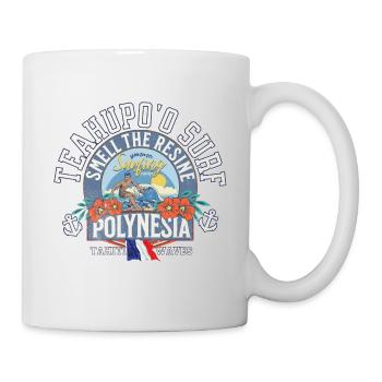 Teahupoo Surf Polynesien - Tasse - Weiß - Rechts
