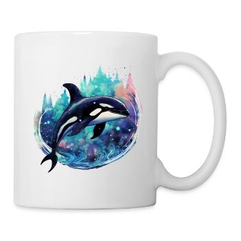 Orque pour les fans d’animaux marins, cadeau de vacances baleine - Mug blanc - blanc - Droite