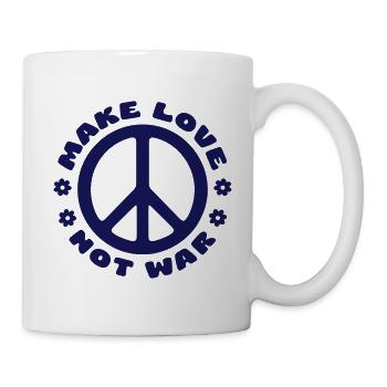 MAKE LOVE NOT WAR - Mug - white - Right