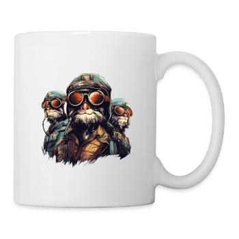 Chats aviateurs - Mug blanc - blanc - Droite