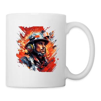 Passion brûlante - Mug blanc - blanc - Droite