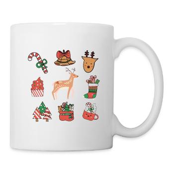 Happy Christmas Wishing you joy and peace this sea - Mug - white - Right
