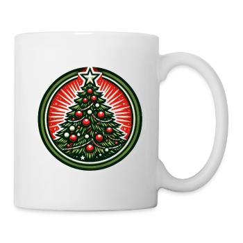 Christmas Tree Badge - Mug - white - Right