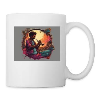 Trompeter - Tasse - Weiß - Rechts