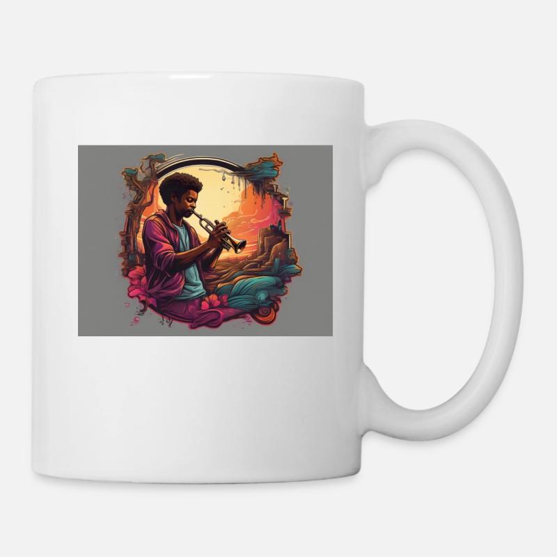 trumpeter - Mug - white