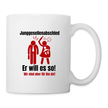 Junggesellenabschied - Tasse - Weiß - Rechts