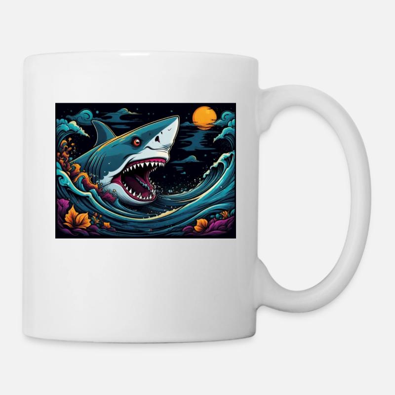 SHARK - Mug - white