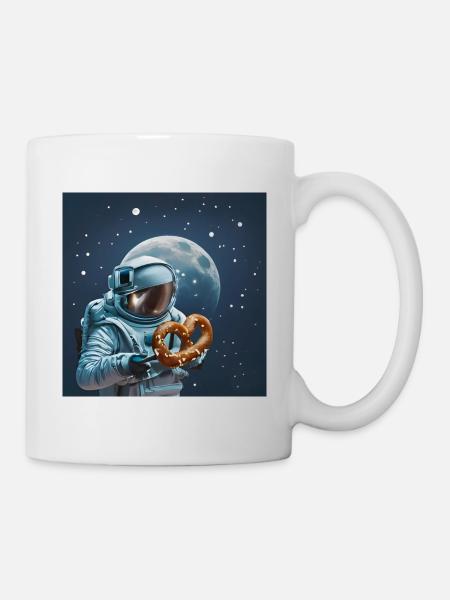 Astronaute Bretzel - Mug blanc - blanc