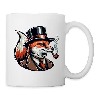 Fox with whistle - Mug - white - Right