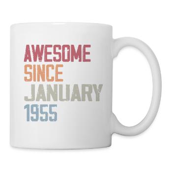 Birthday January 1955 Retro 1955 January - Mug - white - Right