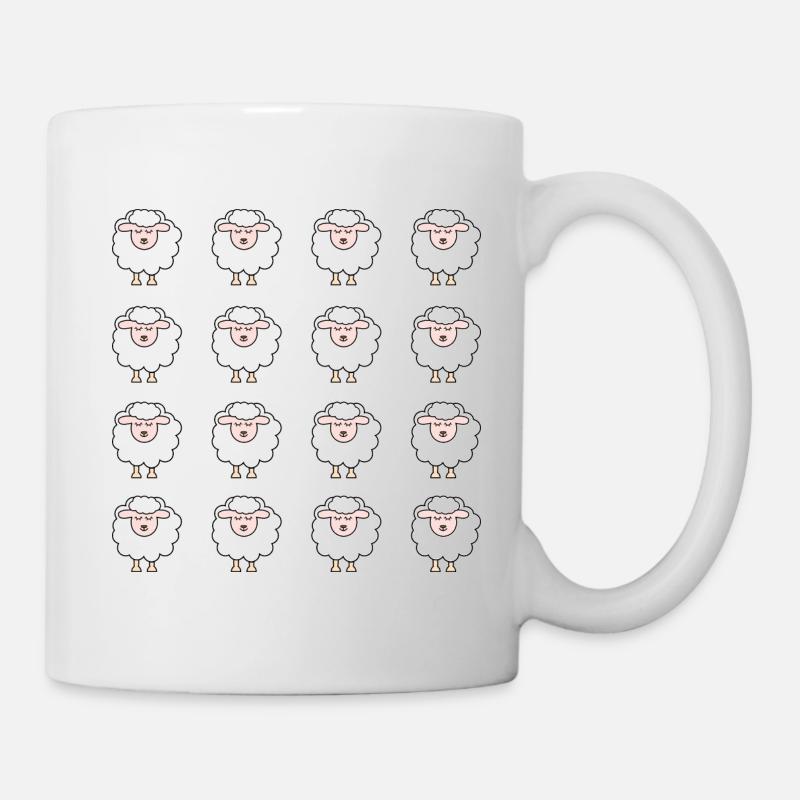 Schafe - Tasse - Weiß
