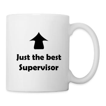 Der Supervisor im Team - Tasse - Weiß - Rechts