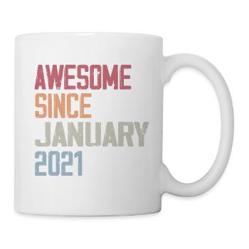 Birthday January 2021 Retro January 2021 - Mug - white - Right