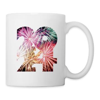 New Year's Eve / 2024 / New Year / Birth / Fireworks - Mug - white - Right