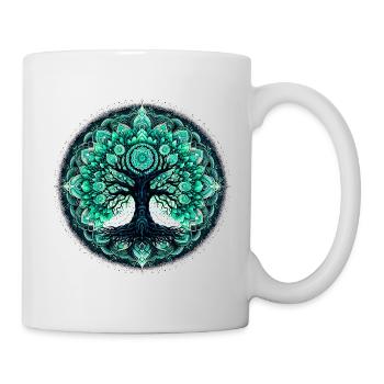 Mandala of the Contemplating Tree - Mug - white - Right