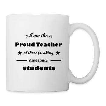 Le drôle de professeur d’école - Mug blanc - blanc - Droite