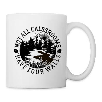 Toutes les salles de classe n’ont pas quatre murs - Natur - Mug blanc - blanc - Droite