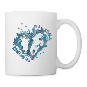 Gift for Equestrian Horse Heart Pony Equestrian Life - Mug - white - Right