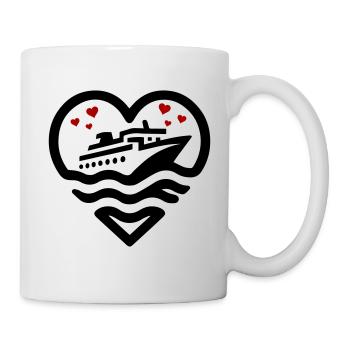 Kreuzfahrt Love - Tasse - Weiß - Rechts