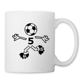 Die Nummer 5 - Tasse - Weiß - Rechts