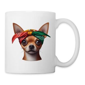 Chihuahua Le Rappeur - Mug blanc - blanc - Droite