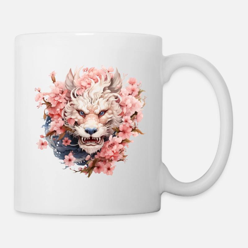 Chinesischer Drache Kirschblüten C-drama Xianxia - Tasse - Weiß