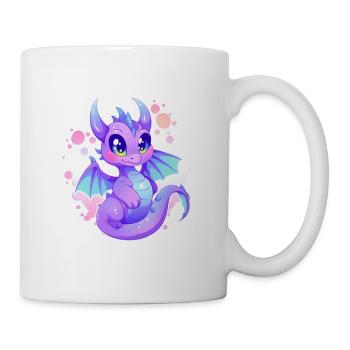 Drache - Tasse - Weiß - Rechts