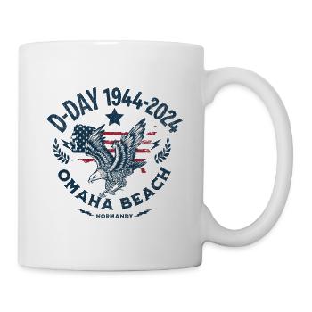 D DAY 1944 2024 Omaha Beach - Mug blanc - blanc - Droite