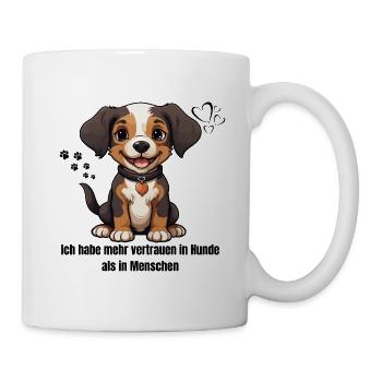 Je fais plus confiance aux chiens qu’aux gens 2 - Mug blanc - blanc - Droite
