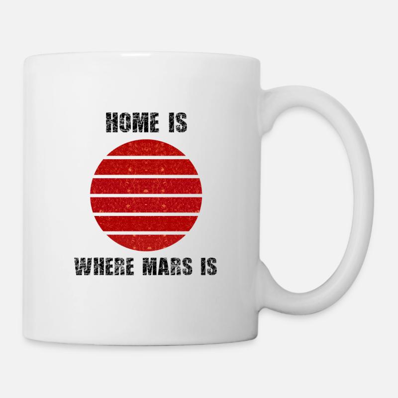 Zuhause im Weltall - Tasse - Weiß