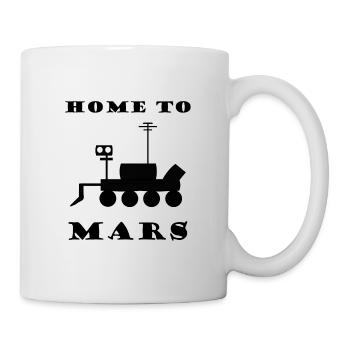 Die Heimat auf Mars - Tasse - Weiß - Rechts