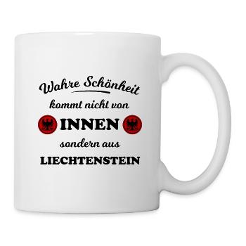 Die Heimat Liechtenstein - Tasse - Weiß - Rechts