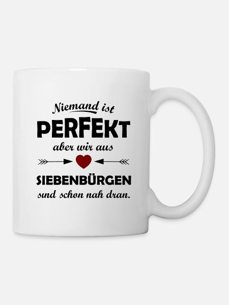 Die Heimat in Siebenbürgen - Tasse - Weiß