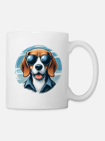 Beagle Das Modell - Tasse - Weiß
