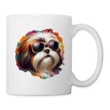 Cute Shih Tzu Art - Mug - white - Right